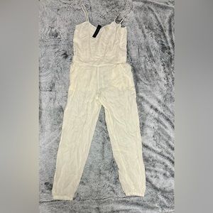 Theory Stassia Double GGT Ivory Jumpsuit